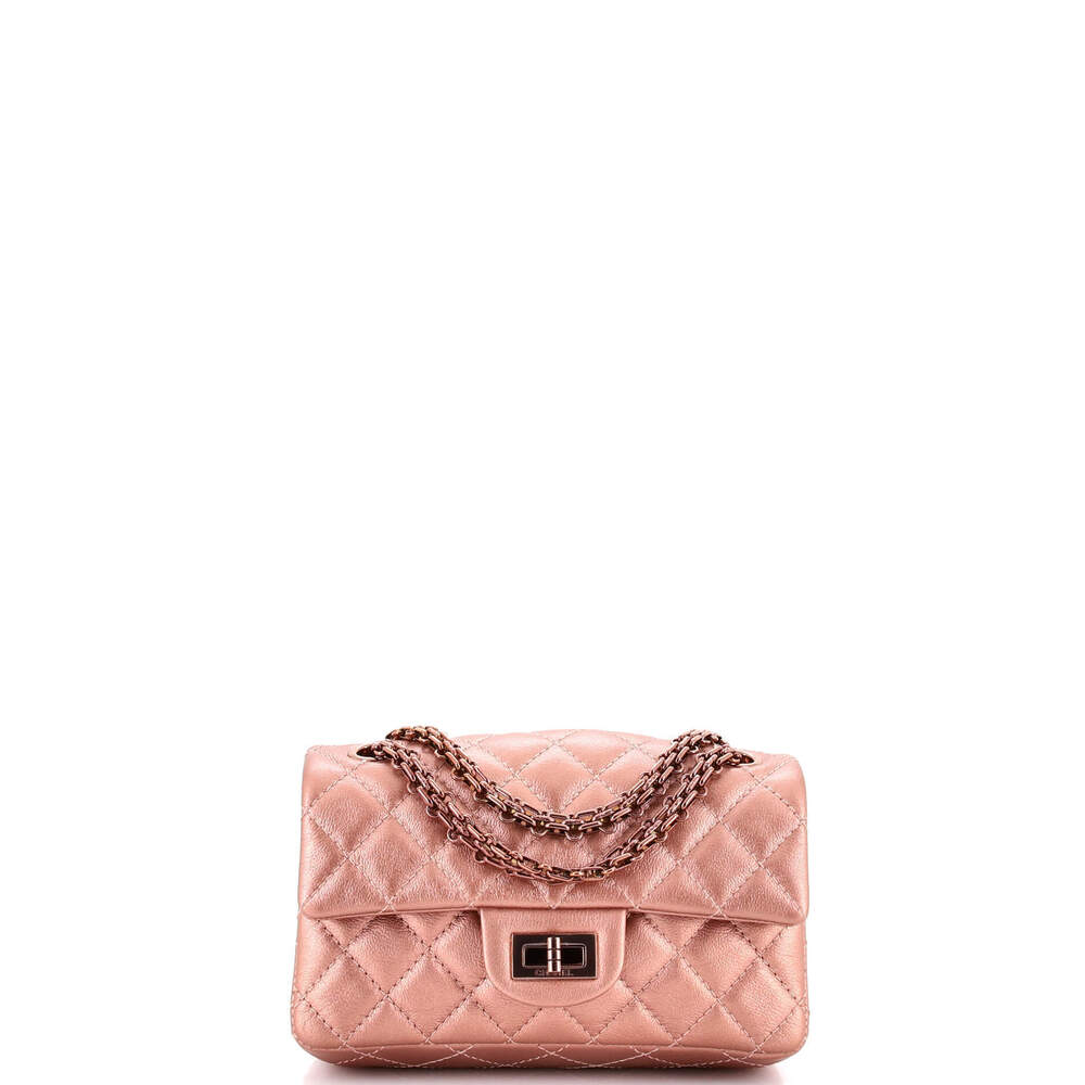 Chanel Mini Reissue 2.55 Flap Bag Quilted Metallic Calfskin